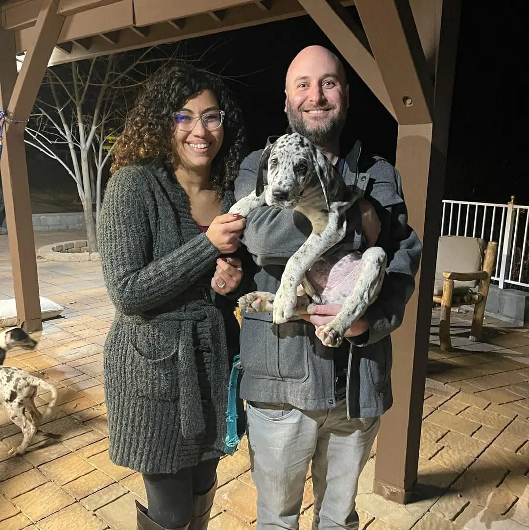 Oliver & Emma Whitmore with Winston & Pepper